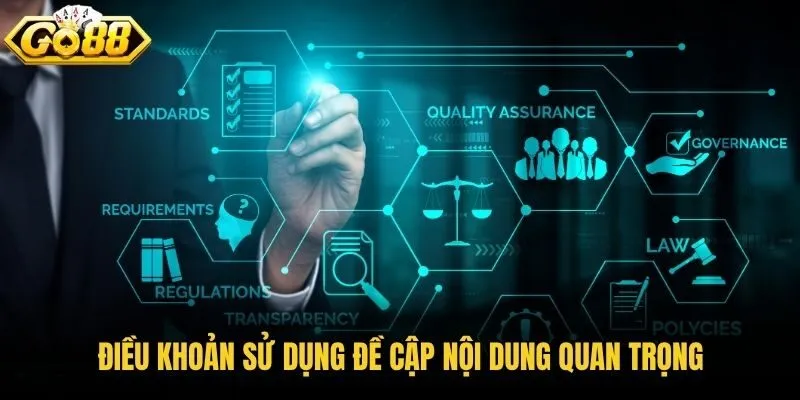 Điều khoản sử dụng đề cập nội dung quan trọng